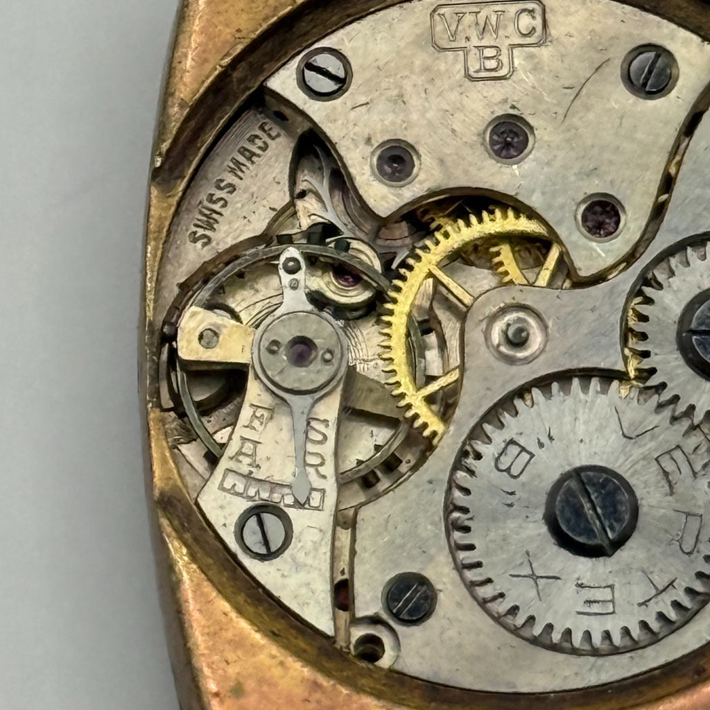 Vertex “B” Watch Movement - VWC B 15 Jewels - For Parts / Repair - 26.1mm