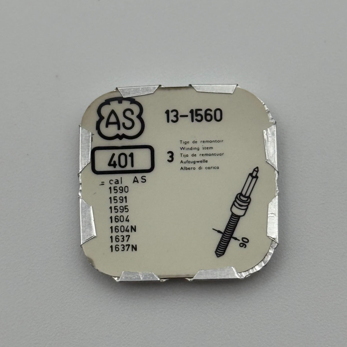 AS 1560 Winding Stem Pack Of 3 - 13 - 401 - New Old Stock - Watch Parts
