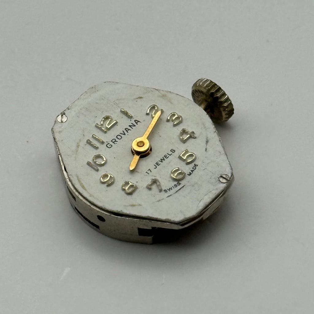 BFG 927 Watch Movement Grovana 17 Jewels Swiss Manual Wind Parts Repair 15.2mm