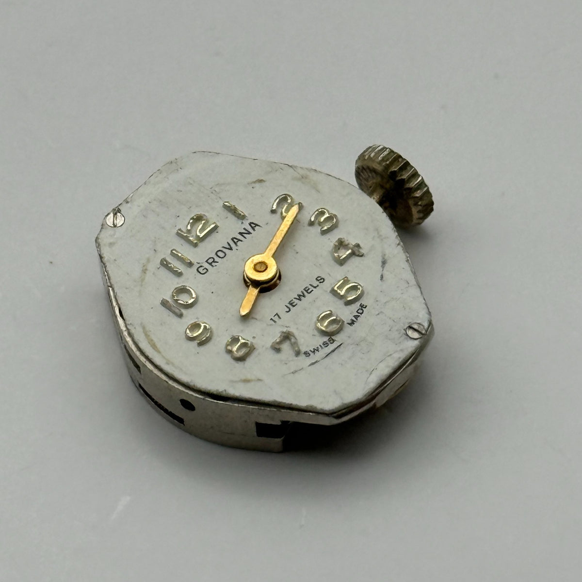 BFG 927 Watch Movement Grovana 17 Jewels Swiss Manual Wind Parts Repair 15.2mm