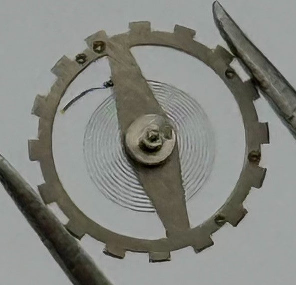 EB 1450 Balance Wheel Complete And Spring 6x8’’ Watch Movement Parts Vintage NOS