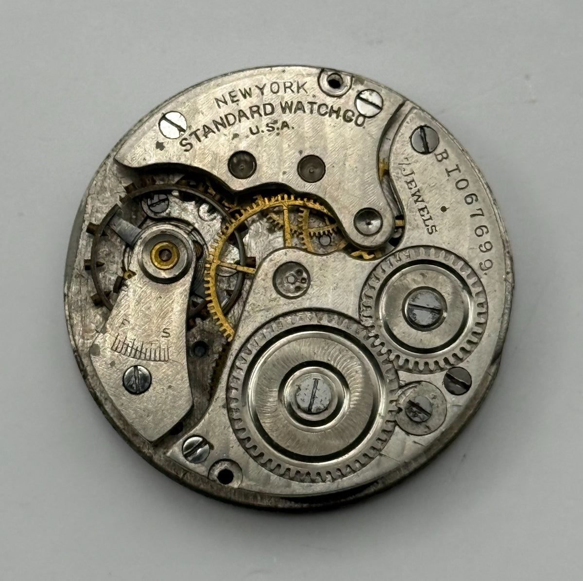 New York Standard Grade 306 Watch Movement Model BI American 0s Parts Repair