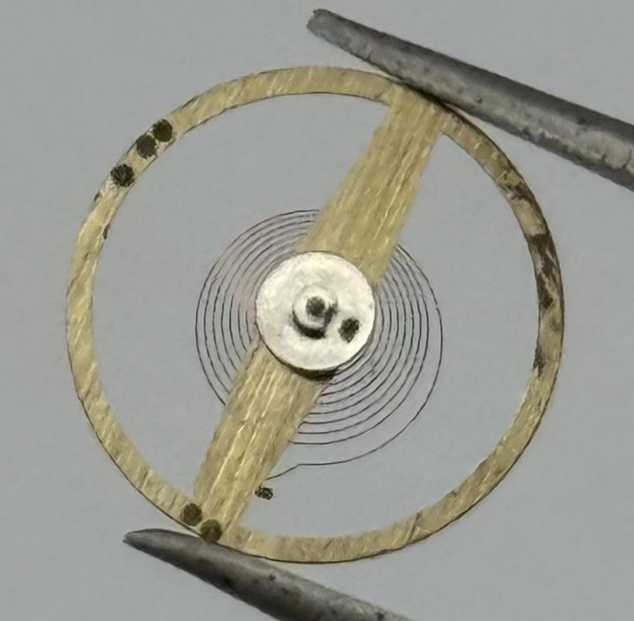 Oris 533 Balance Wheel Complete And Spring Renata 1386 Watch Movement Parts NOS