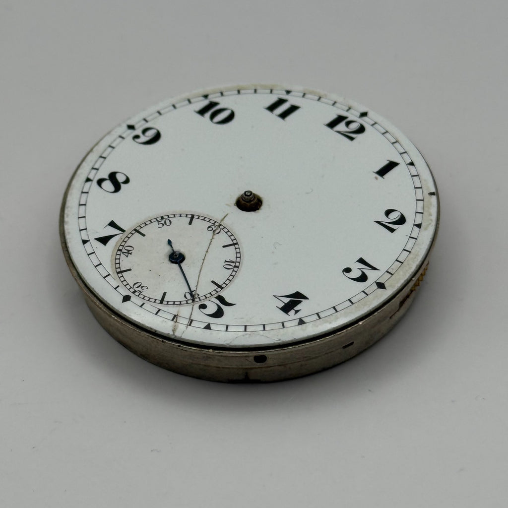 Hunter Pocket Watch Movement 15J Sub Seconds Swiss Manual Wind Parts 41.9mm