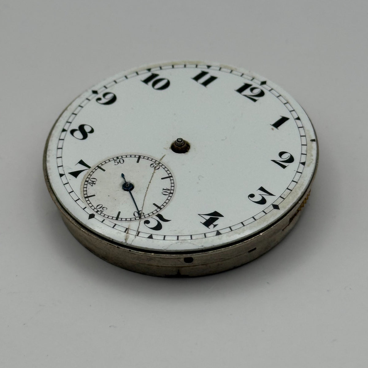 Hunter Pocket Watch Movement 15J Sub Seconds Swiss Manual Wind Parts 41.9mm
