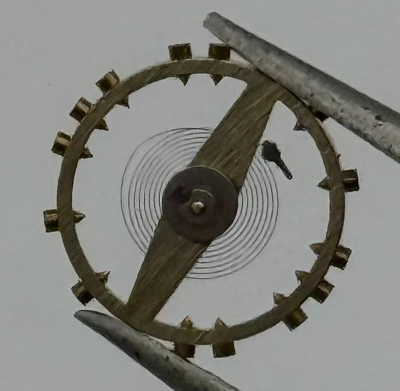 Peseux 220 Balance Wheel Complete And Spring 8¾’’’ 282 Watch Movement Parts NOS