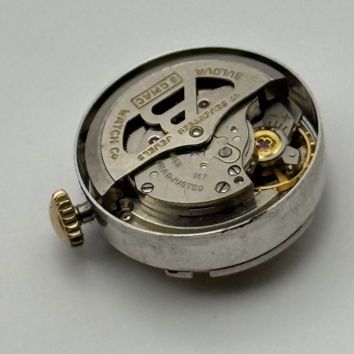 Bulova 6CMAC Watch Movement Running 17 Jewels Swiss Automatic Parts 16.4mm