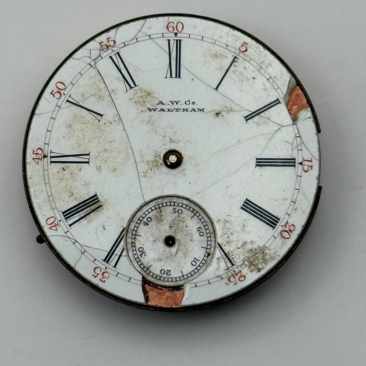 Waltham Grade G Watch Movement Seaside Quality Model 1882 American 1s Parts