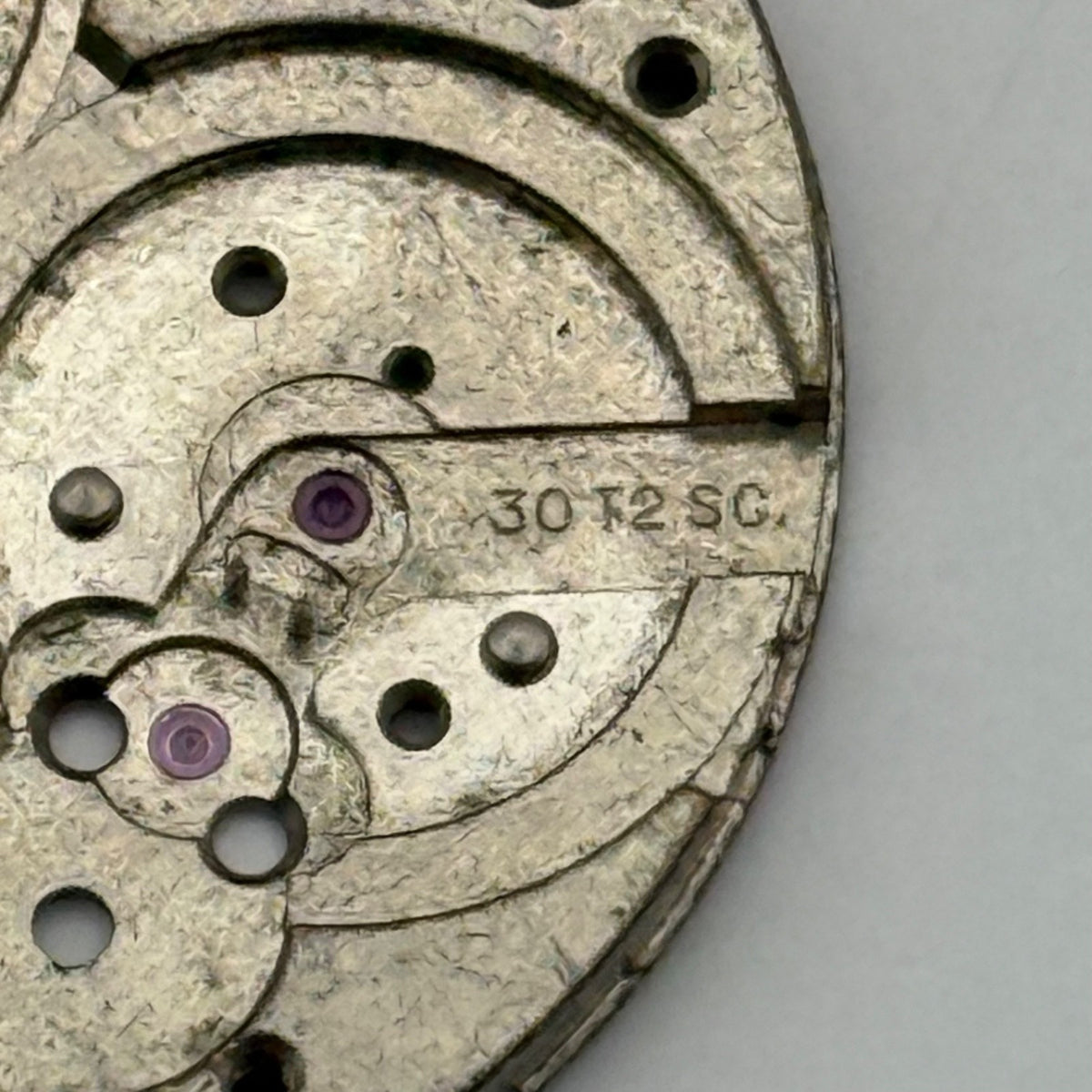 Omega 30T2 SC Watch Movement - Main Plate Rare - For Parts / Repair - 30.5mm