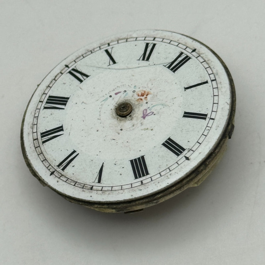 Antique Pocket Watch Movement Key Wound Unidentified Parts Repair Spares 36.2mm