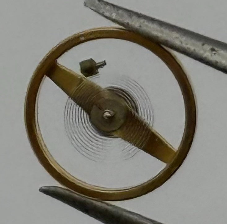 Ebosa 86 87 Balance Wheel Complete And Spring 8¾’’’ 3725 /2 Watch Movement Parts