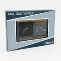 Citizen Ana-Digi World Clock Black Dial Brand New Needs New Battery