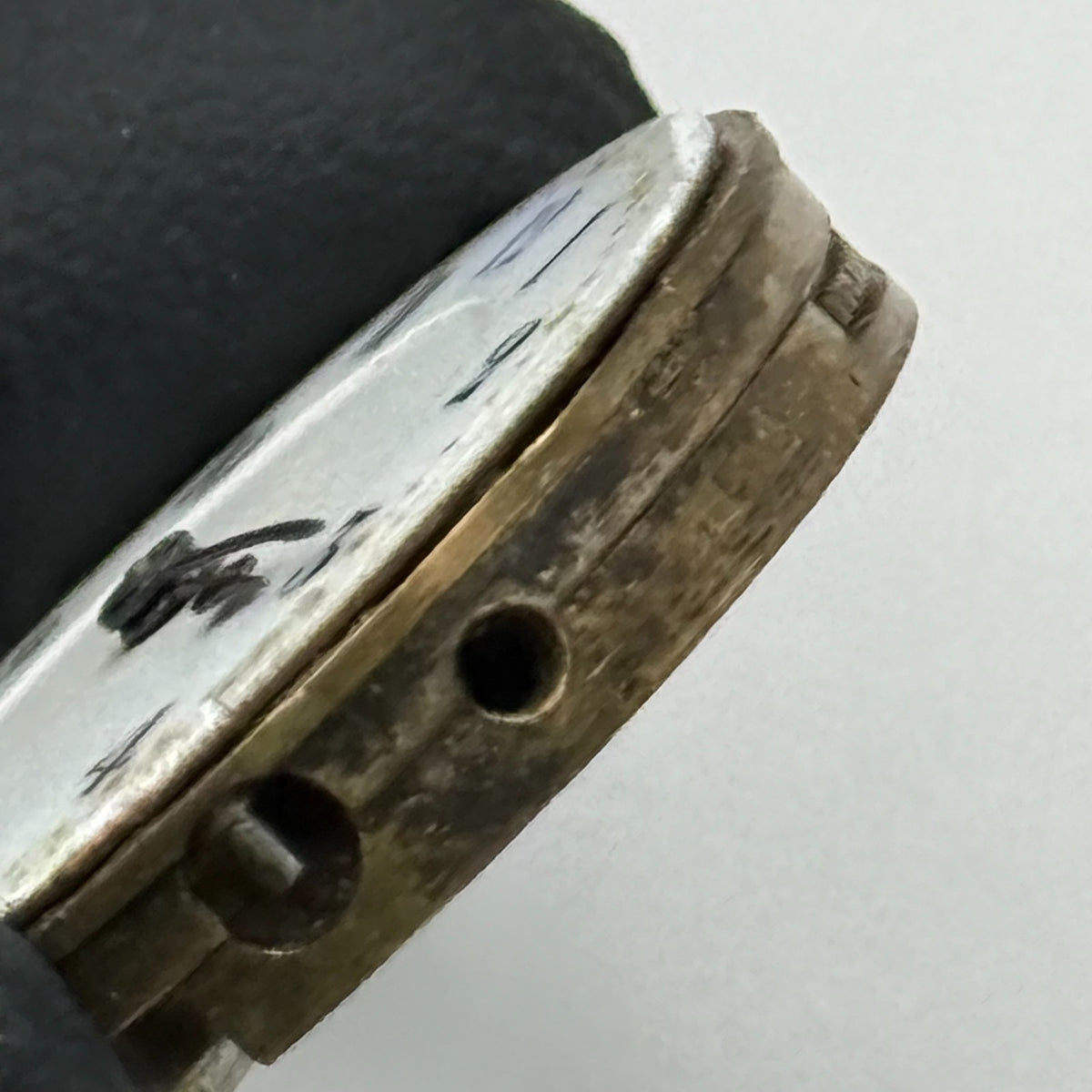Unidentified Watch Movement Swiss Manual Wind Vintage Parts Repair 24.9mm