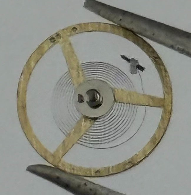 AS 1977-2 Balance Wheel Complete And Spring Renata 1831 Watch Movement Parts NOS