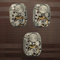 Zaria Luch 1800 Watch Movement Soviet USSR Ladies x 3 Pieces Parts Repair 14mm