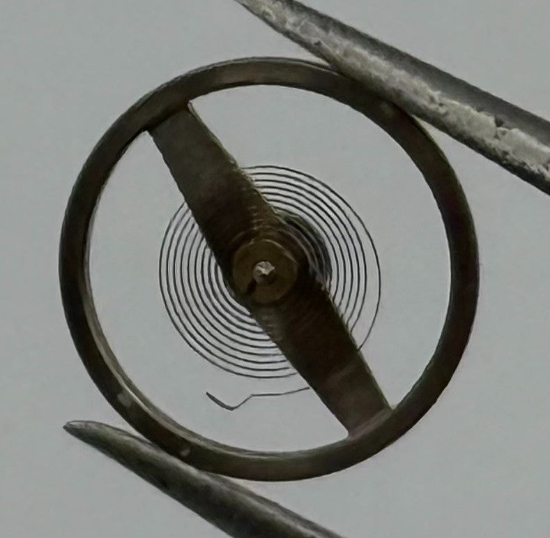 Ebosa 52 Balance Wheel Complete And Spring 5¼’’’ 130 Watch Movement Parts NOS