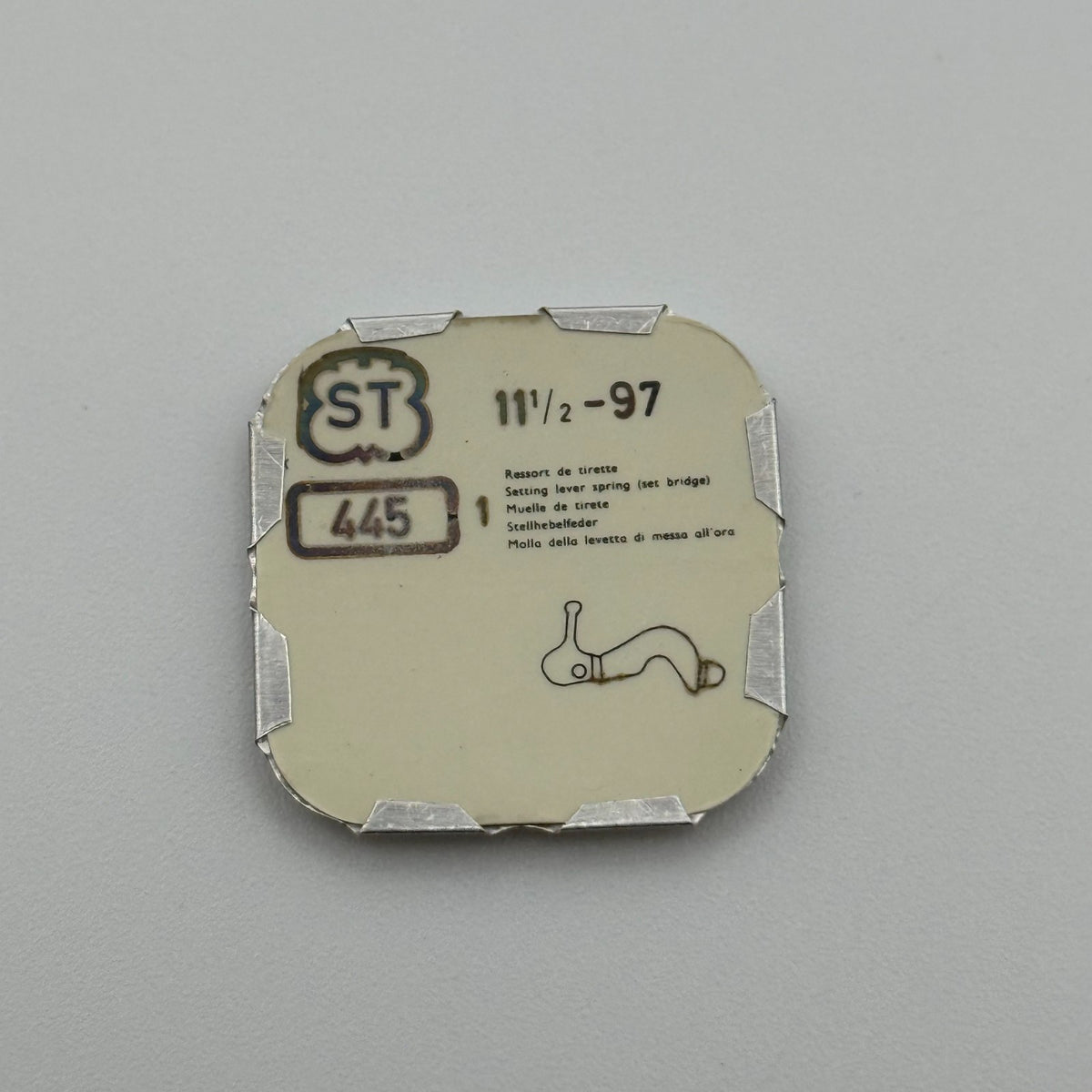 ST 97 Setting Lever Spring - 11 1/2 - 445 - New Old Stock - Watch Parts