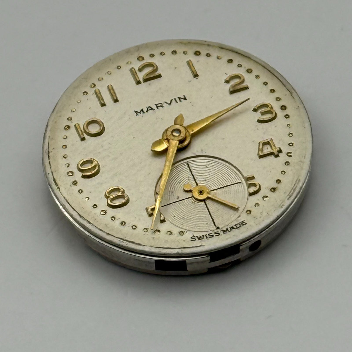 Marvin 320 Watch Movement 17 Jewels 3 ADJS Swiss Manual Wind Parts Repair 19.7mm