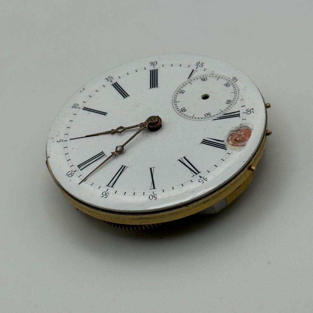 Louis-Ulysse Chopard Pocket Watch Movement - Patent 3845 - From 1891 - For Parts
