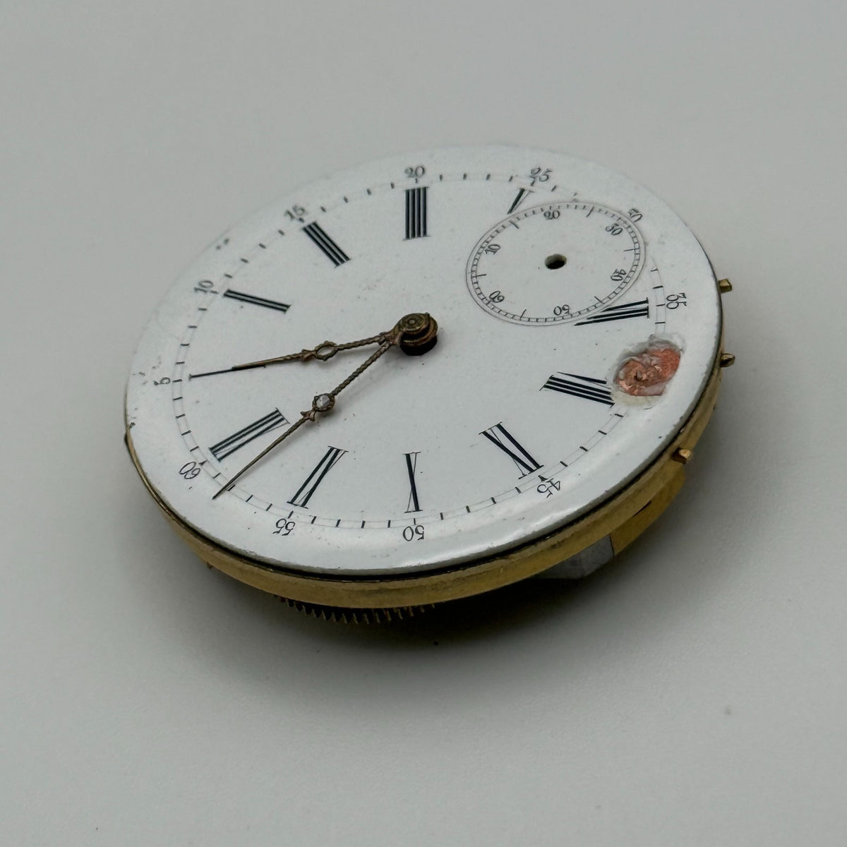Louis-Ulysse Chopard Pocket Watch Movement - Patent 3845 - From 1891 - For Parts