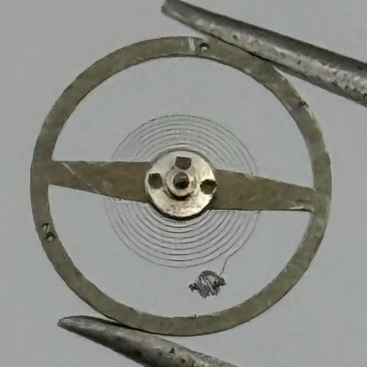 Junghans J 73 Balance Wheel Complete And Spring Watch Movement Parts NOS