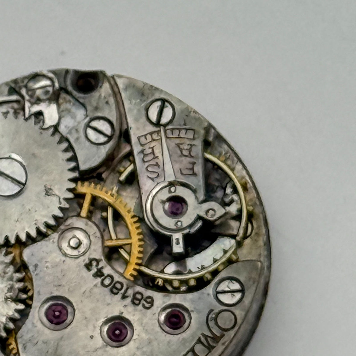 Omega 19.4S Watch Movement - Rare Calibre For Restoration Or Parts Use 19.7mm