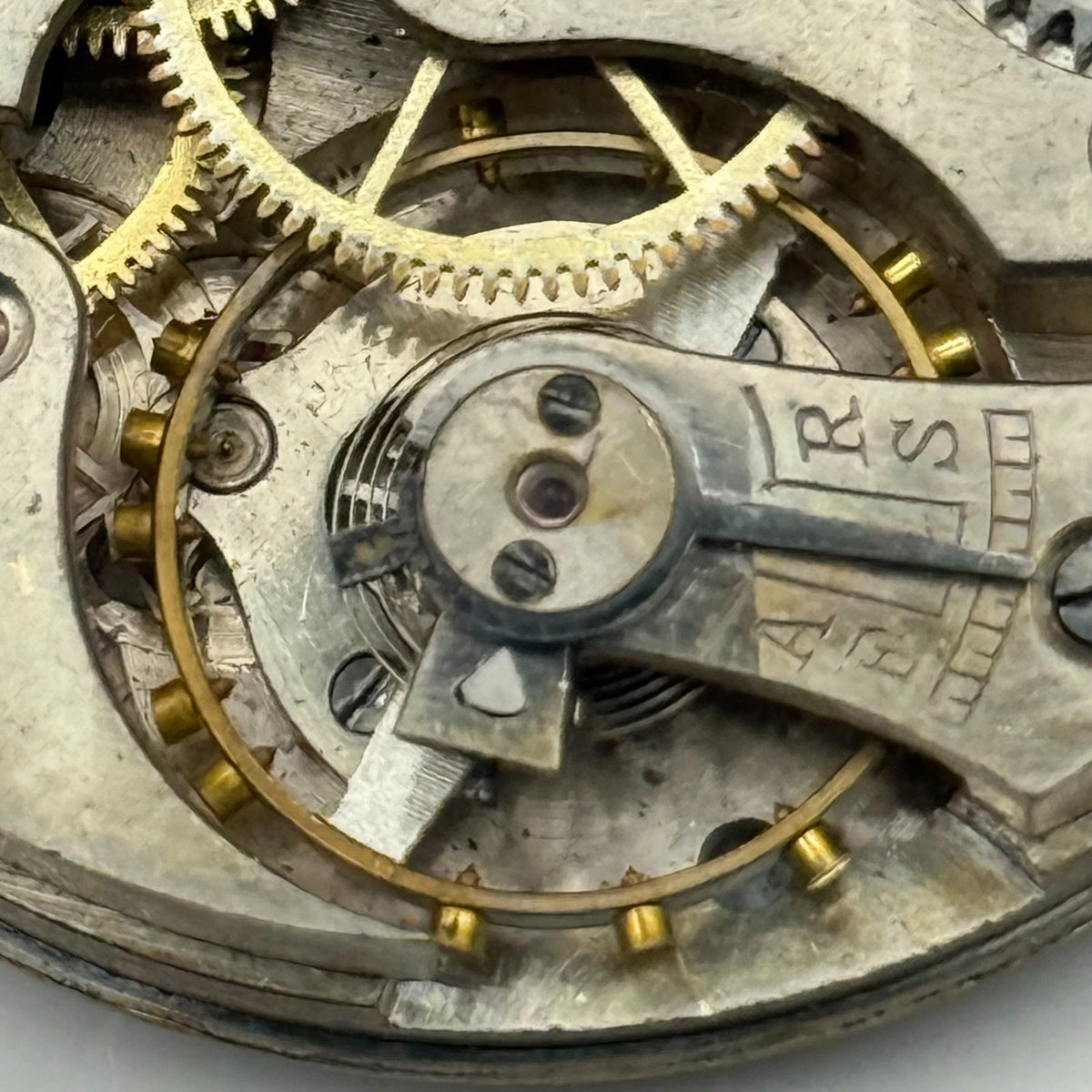 Hunter Pocket Watch Movement 15J Sub Seconds Swiss Manual Wind Parts 41.9mm
