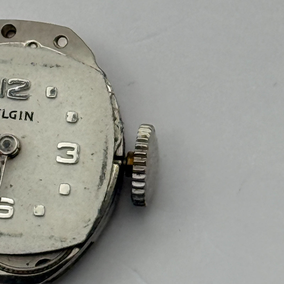 Elgin 744 Watch Movement 19 Jewels USA Manual Wind Vintage Parts Repair 13.6mm