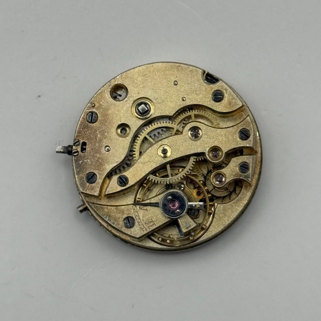 Habert Hype Pin Set Watch Movement Antique Red 12 Manual Wind Parts 25.1mm