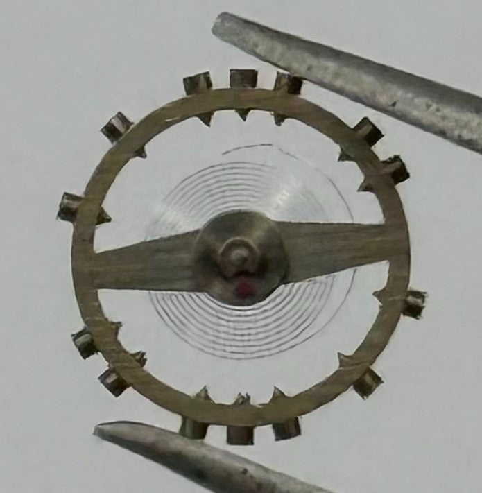 FHF 59-21 Balance Wheel Complete And Spring Renata 1353 Watch Movement Parts NOS