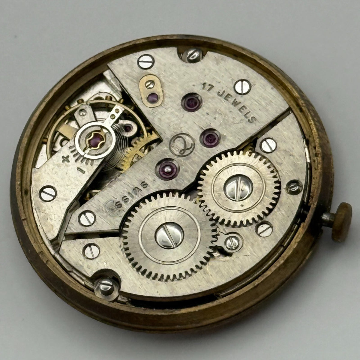 AS 1634 Watch Movement - A. Schild 1634 Bernex - For Parts / Repair - 29.6mm