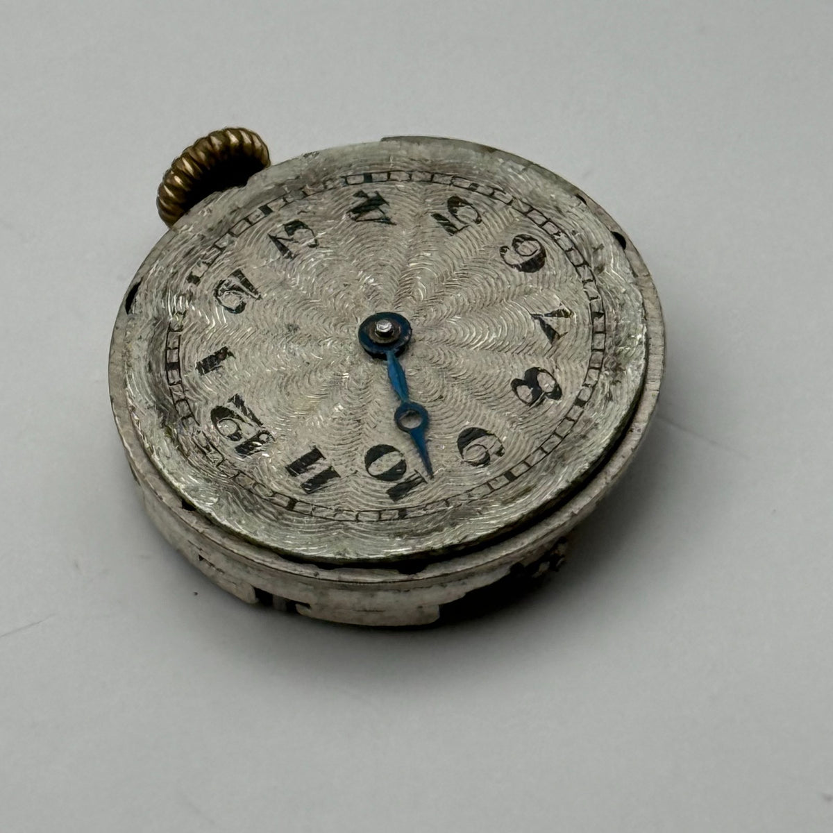 Unidentified Watch Movement 15 Jewels Swiss Manual Wind Parts Repair 19.7mm