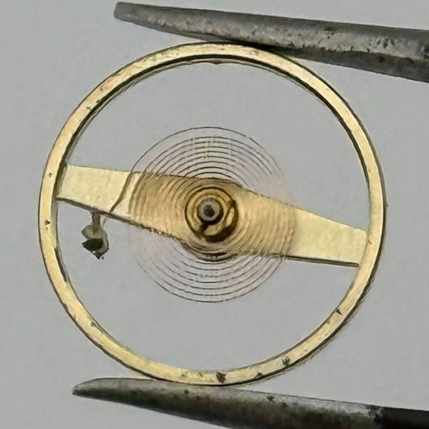 Oris 553 Balance Wheel Complete And Spring Ord.+Kif Watch Movement Parts NOS