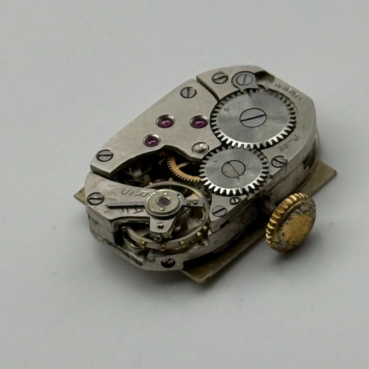 Peseux 120 Watch Movement Ancre 15 Rubis Swiss Manual Wind Parts Repair 12.8mm