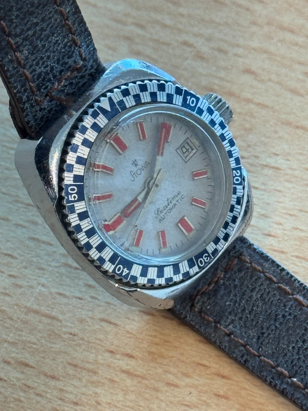 Stowa Seatime Automatic Ladies Diver Watch Vintage Rare - Spares/Repairs - 27mm