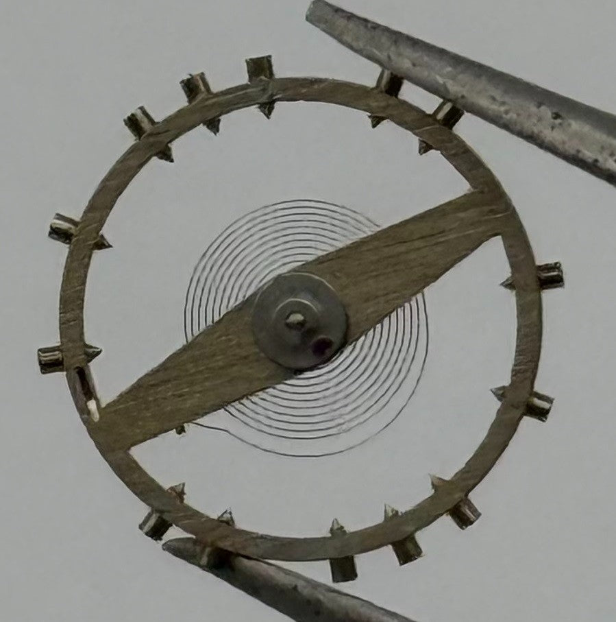 Peseux 320 Balance Wheel Complete And Spring Renata Watch Movement Parts NOS