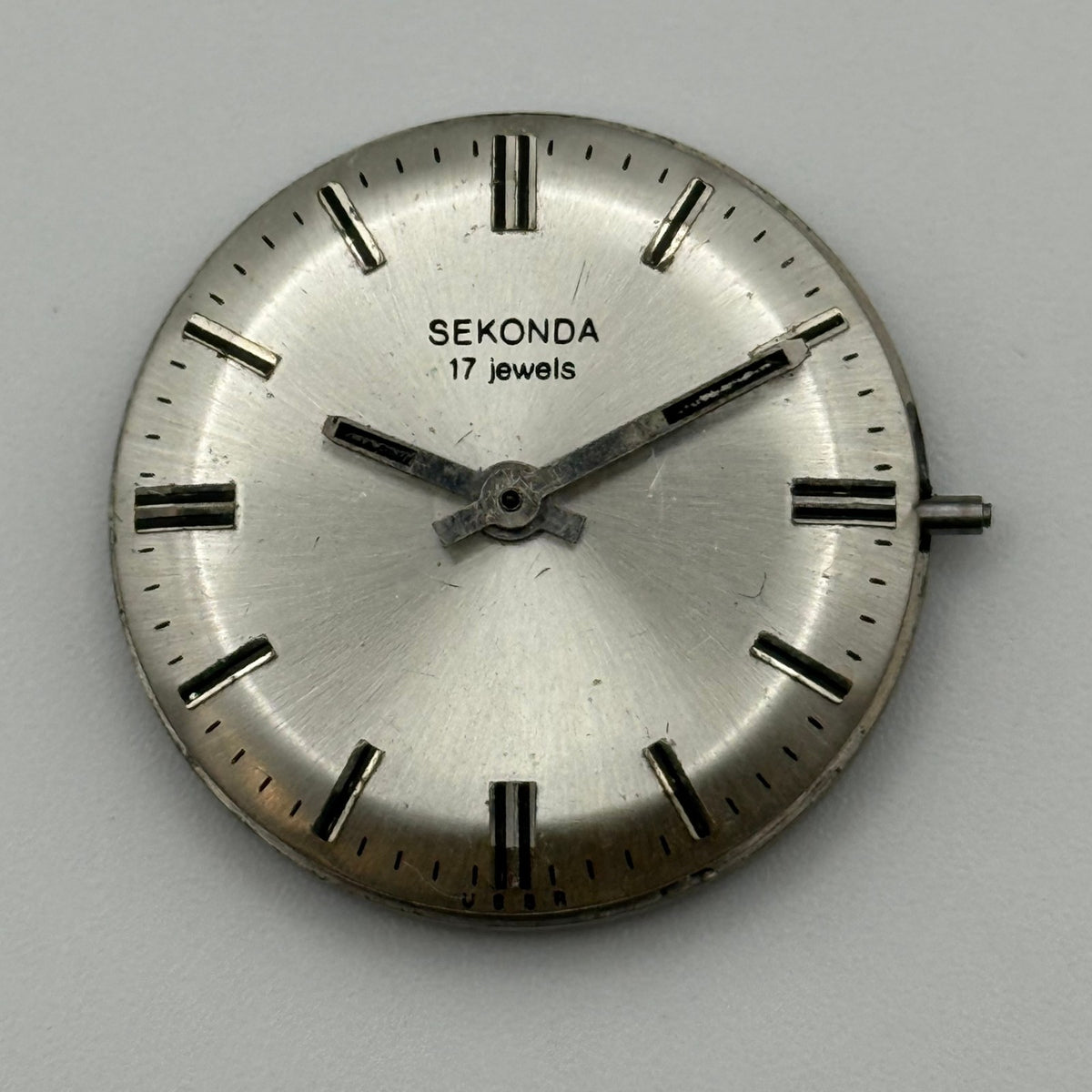 Poljot 2409 Watch Movement - Sekonda Dial - Ticking - For Parts / Repair