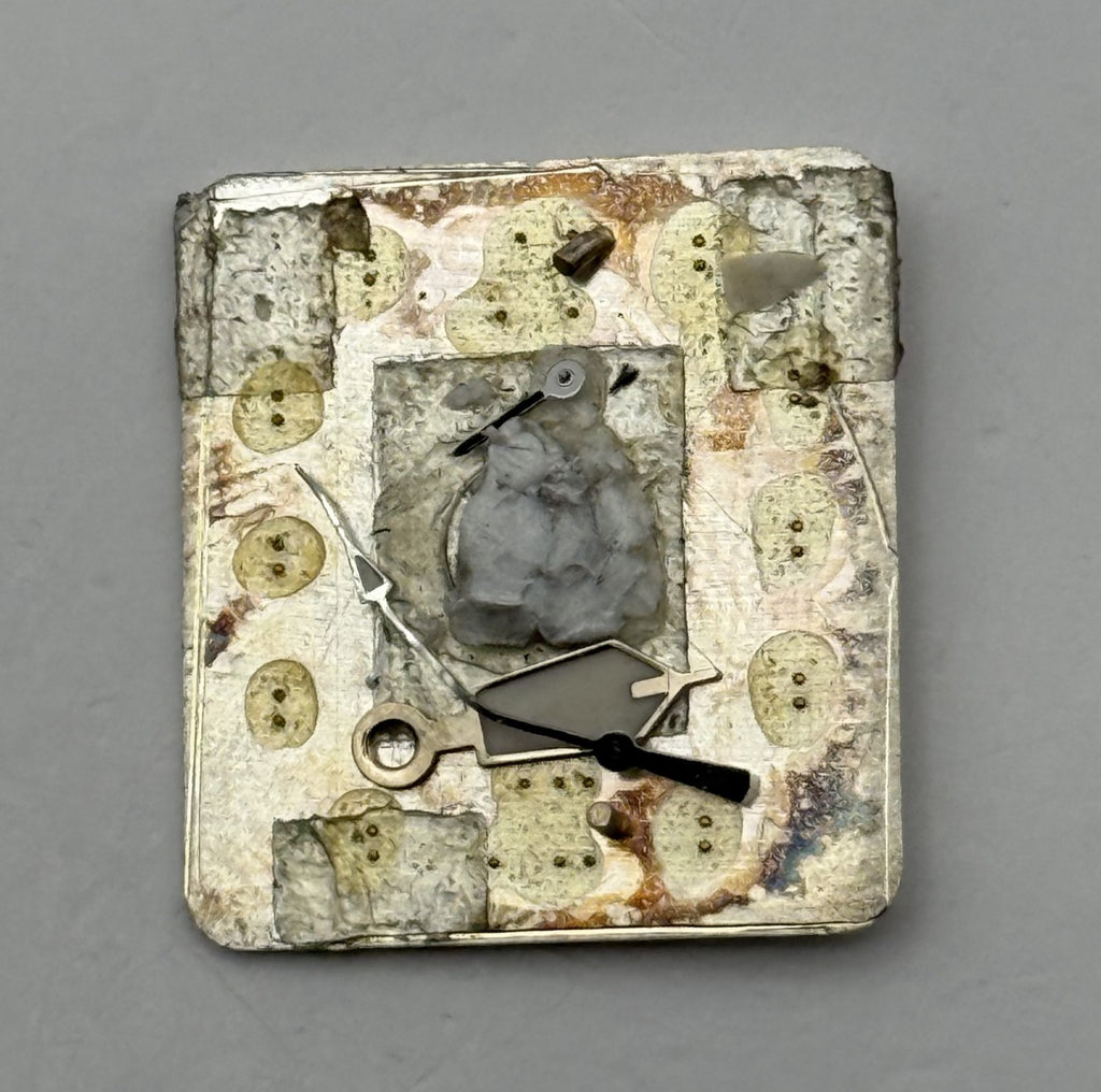 Lorus Watch Dial Rectangular Roman Numerals Vintage Spare Parts Repair 18.5mm