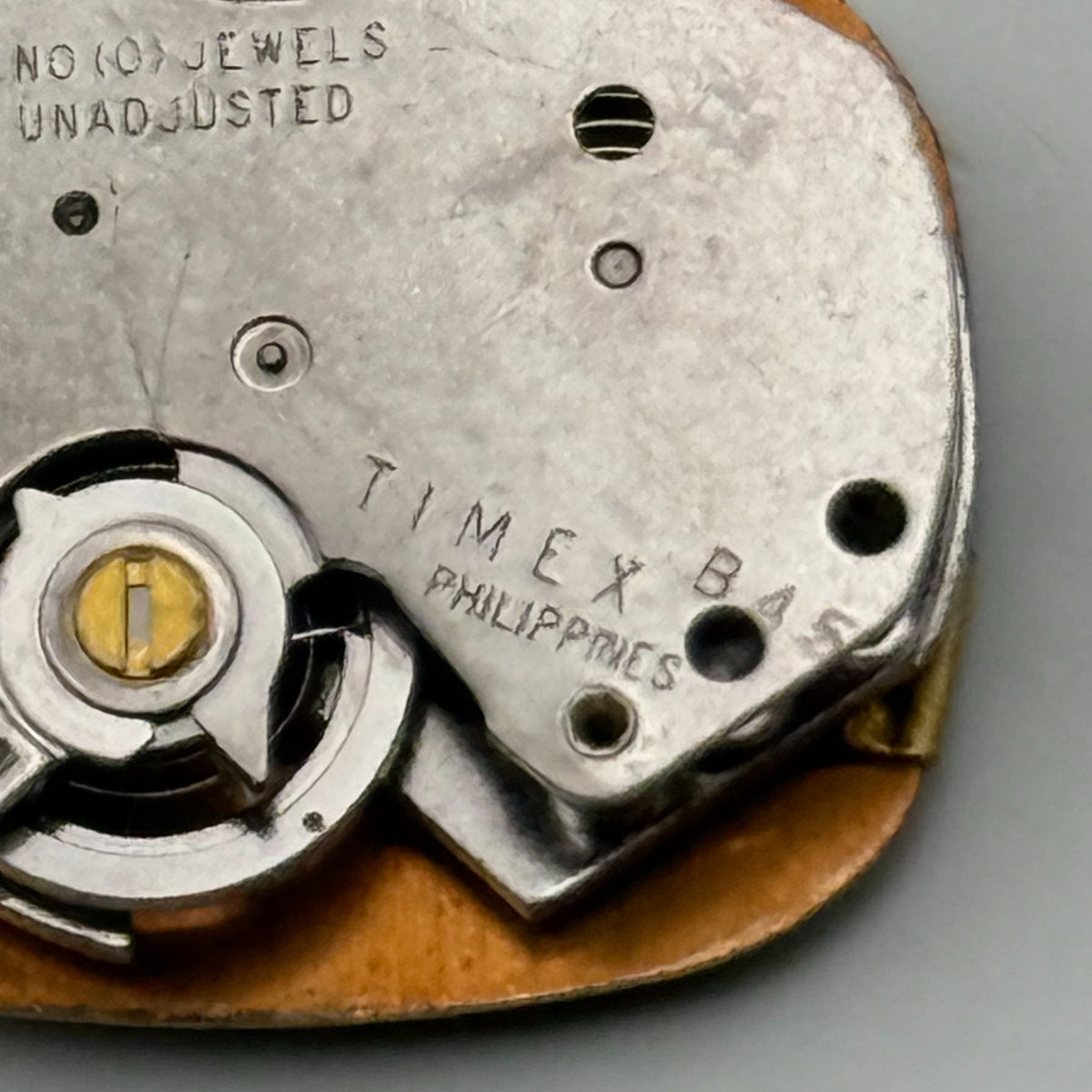 Timex B45 Watch Movement Philippines 0 Jewel Manual Wind Parts Repair 18.5mm