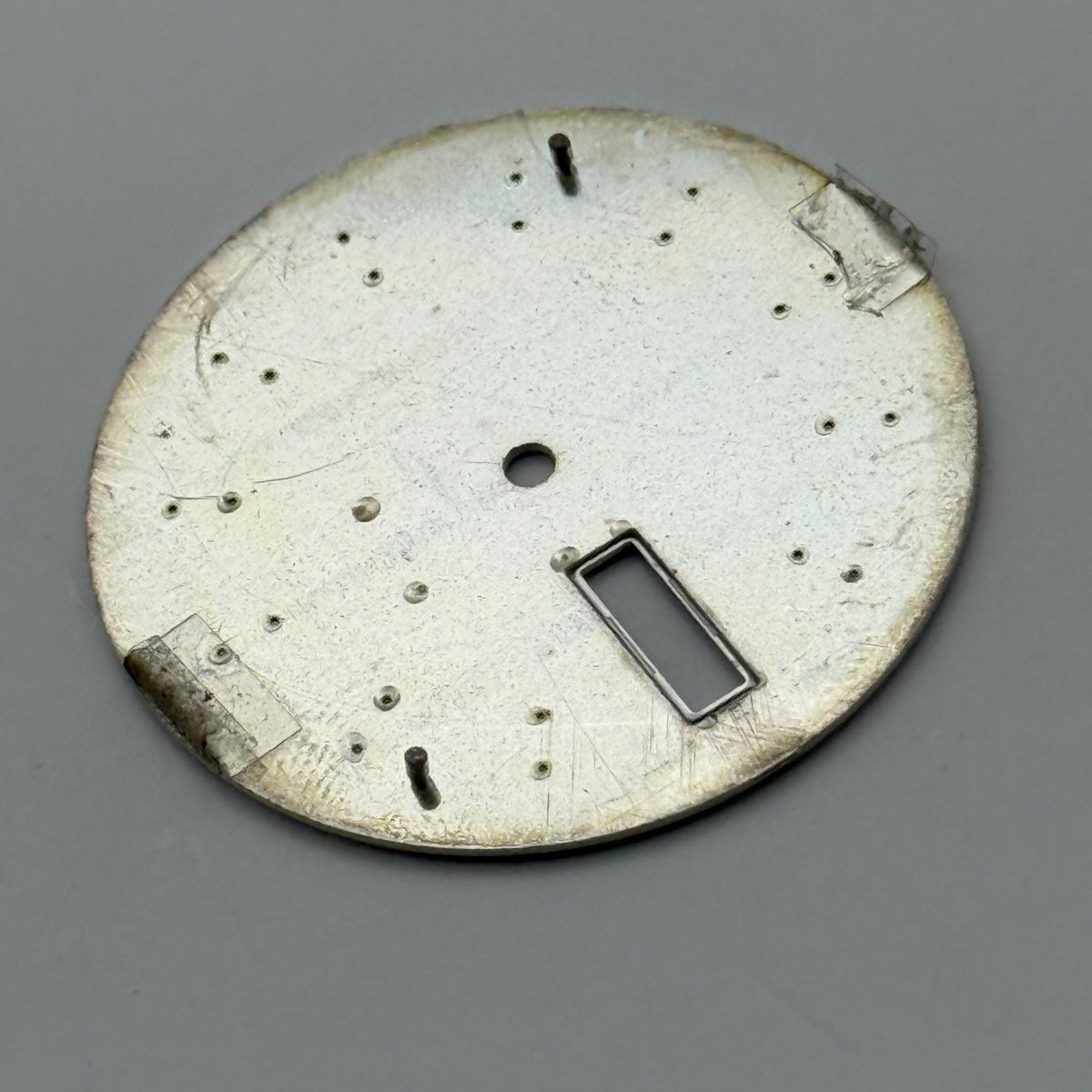 Seiko 7N43-0B68 Watch Dial White Japan Vintage Spare Parts Repair 29.4mm
