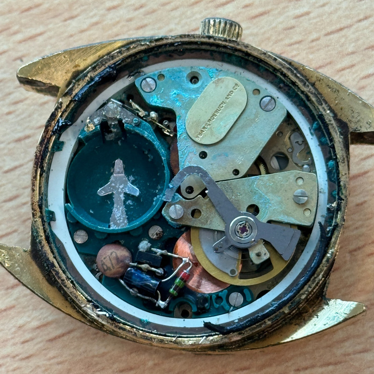Stellaris Electronic Transistorized Watch- ESA 9158 Movement - Parts / Repair