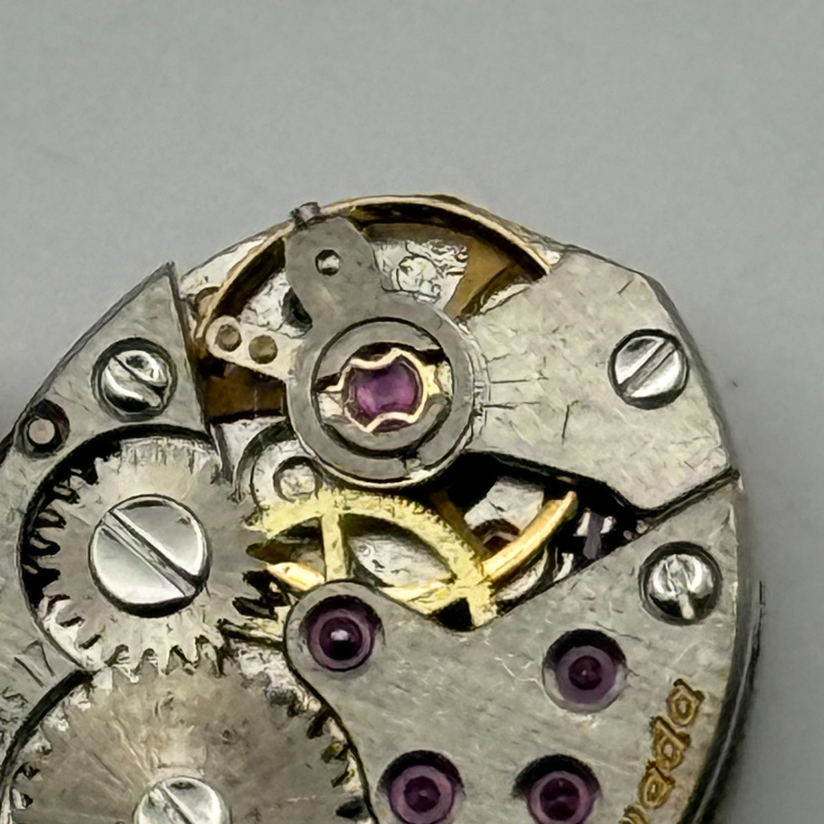 FEF 6630 Watch Movement Nivada 17 Jewels Swiss Manual Wind Parts Repair 13mm