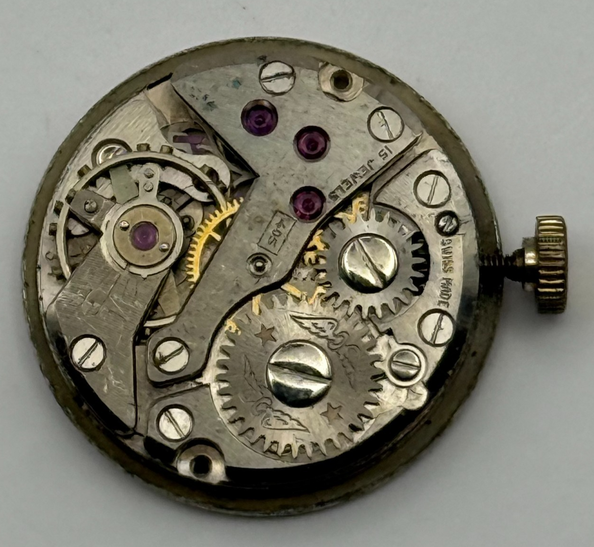 FHF 34 Watch Movement - Rotary 405 Ladies - For Parts / Repair - 17.4mm