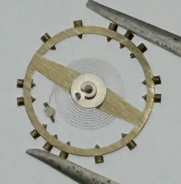 AV 120 Balance Wheel Complete And Spring 6¾-8’’’ 485 Watch Movement Parts NOS