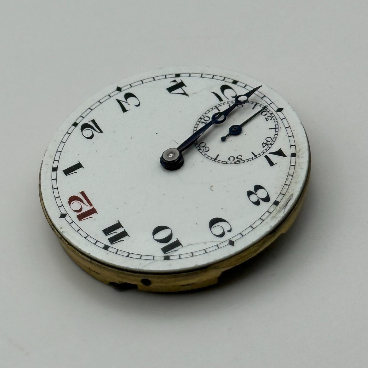 Trench Watch Movement Subseconds Manual Wind Vintage Parts Repair 27.8mm