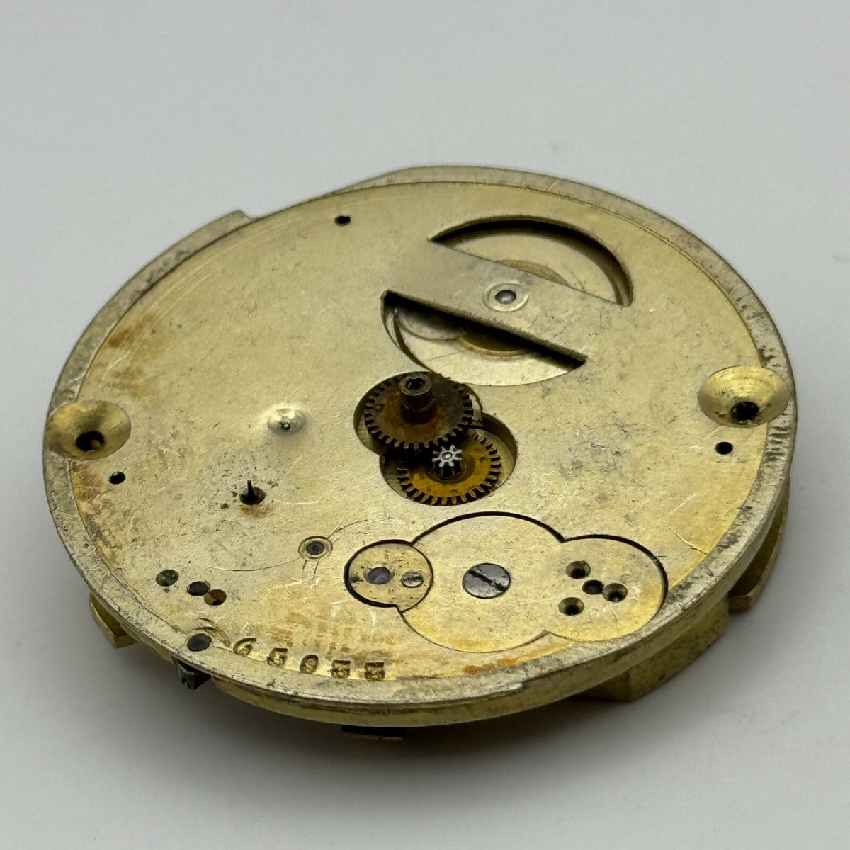 Nordmann Geneve Antique Key Wound Pocket Watch Movement Parts Repair 40.7mm