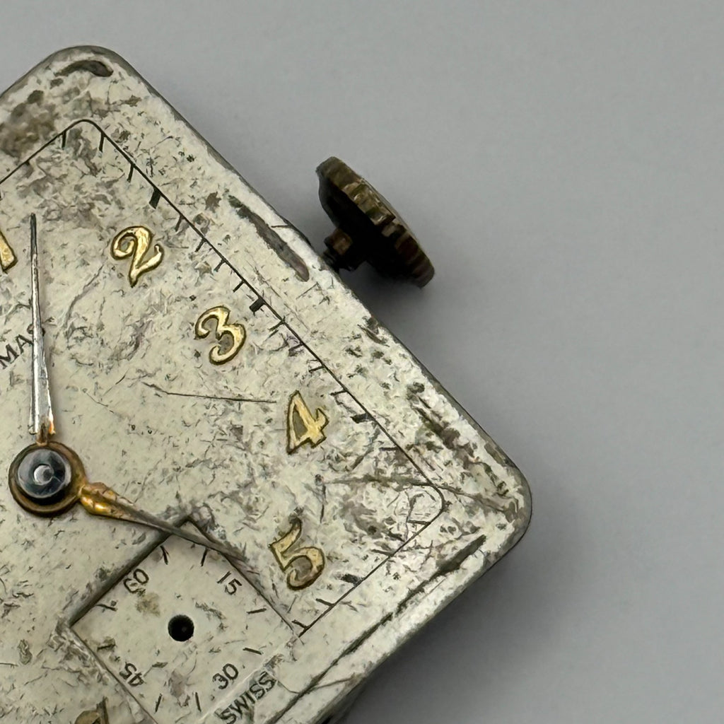 Seth Thomas 001 Watch Movement D247 Running RARE Manual Wind Parts 23.6mm