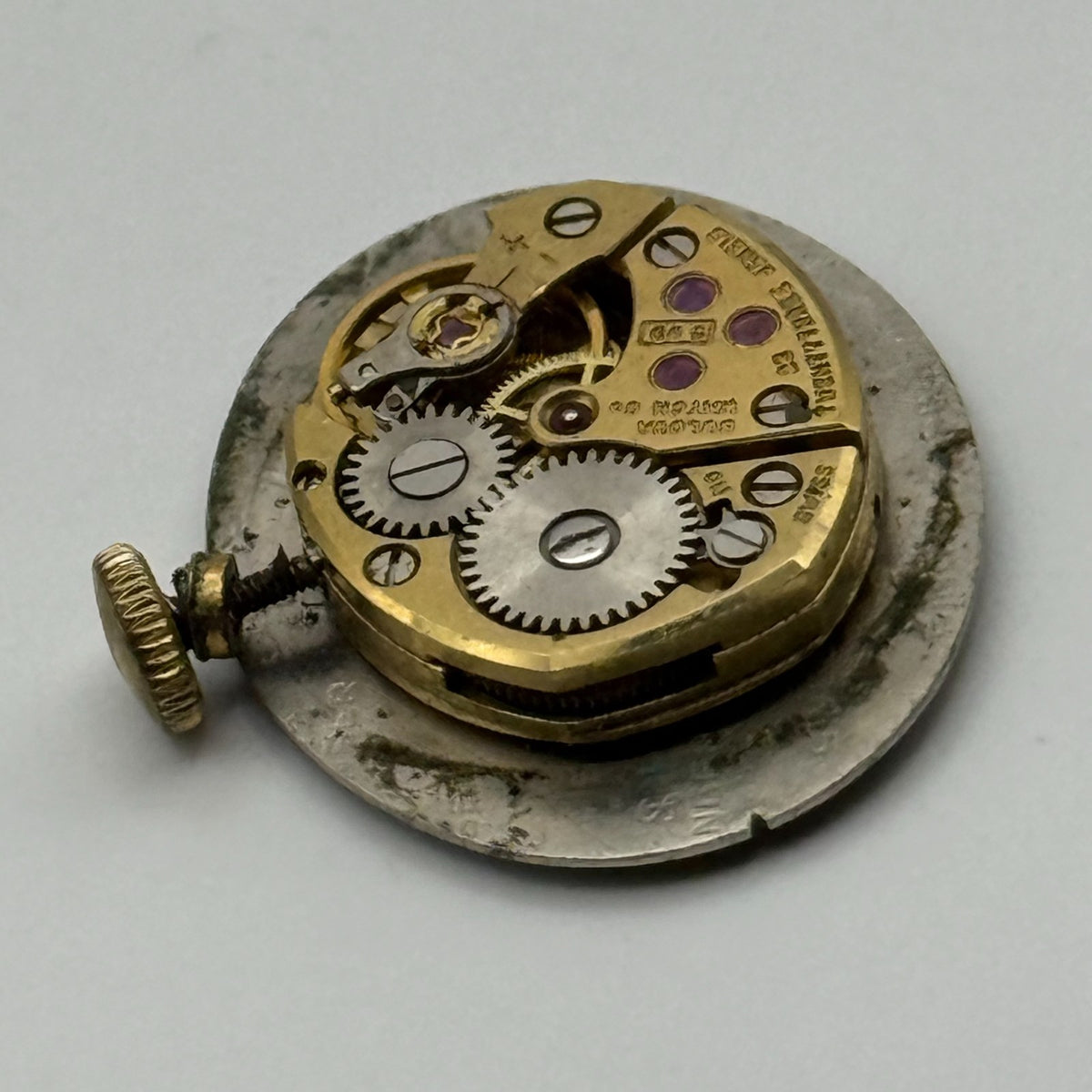 Bulova 5BD Watch Movement - Ladies 23 Jewels - For Parts / Repair - 12.8mm
