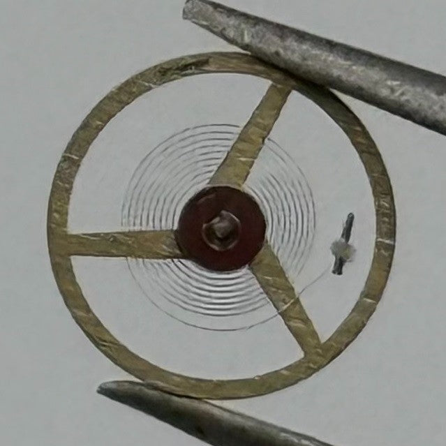 AS 1977 Balance Wheel Complete And Spring 5½’’’ 1740 M Watch Movement Parts NOS
