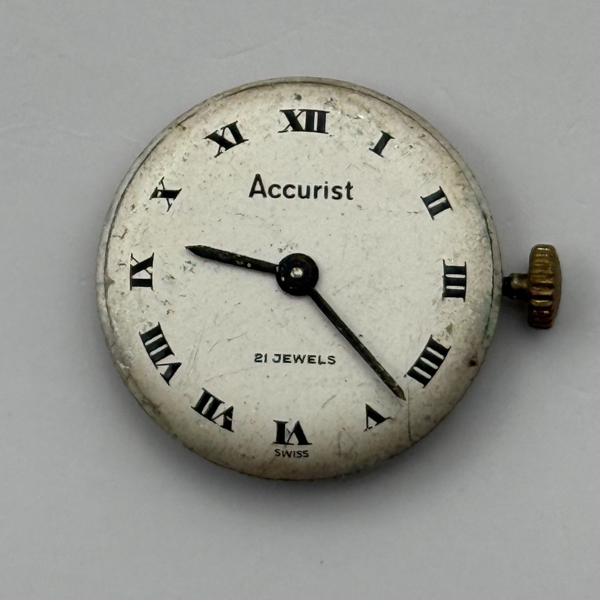 Felsa 4122 Watch Movement Accurist 21 Jewels Swiss Manual Wind Parts 17.5mm